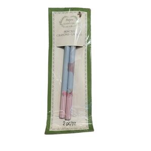 Treasures Shabby Chic Pencils Floral Stripes 2 pc Stationery Set‎ NEW